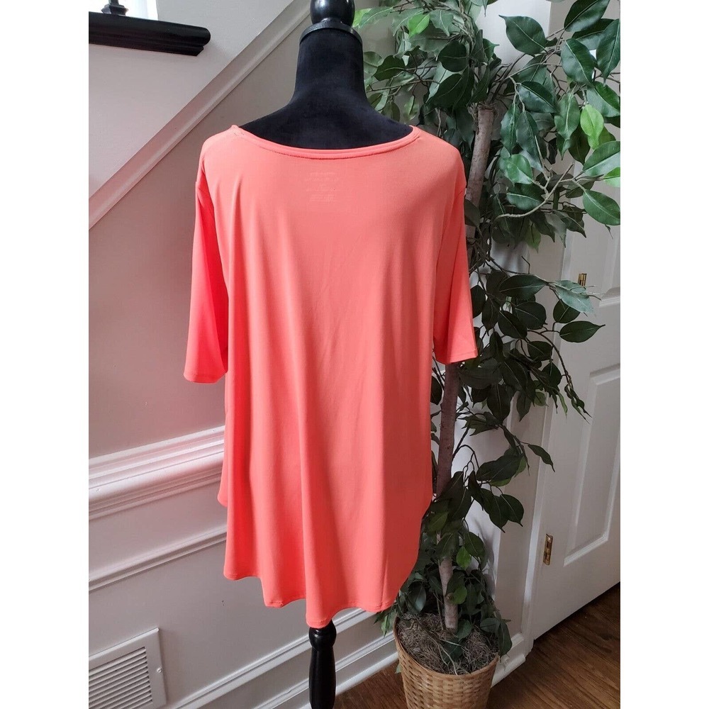Chico's Women's Orange Solid Polyester Round Neck… - image 6